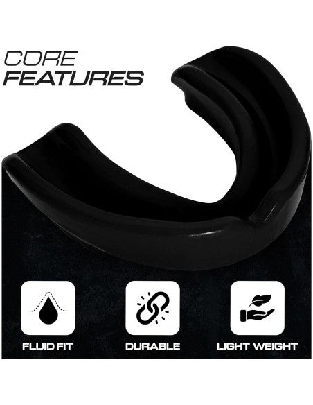 Protector Bucal Deportivo BSF IMPEX Negro para Boxeo y MMA