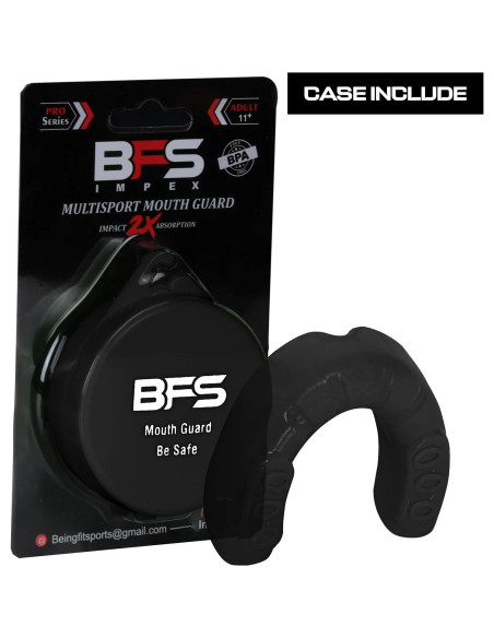 Protector Bucal Deportivo BSF IMPEX Negro para Boxeo y MMA