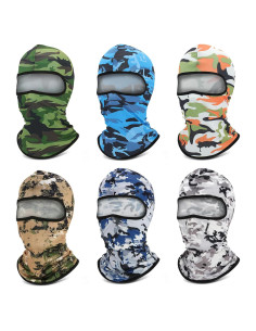 Máscara Balaclava Transpirable 6 Unidades Camuflaje