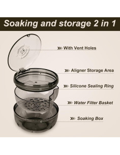 Estuche Limpiador de Retenedores Maoeroral Negro 9.5x6.3cm 2