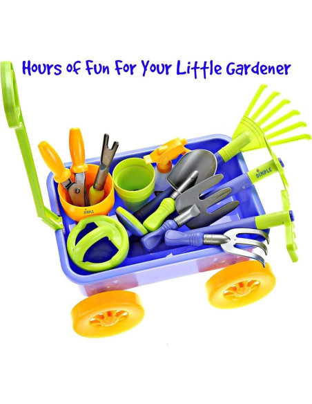 Juego de Jardinería para Niños Dimple con Carro 15 Piezas