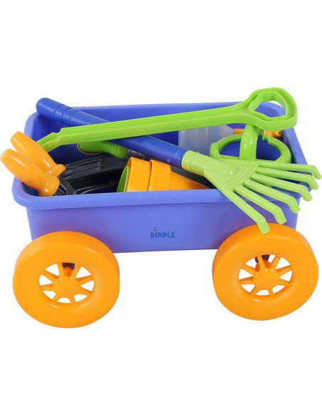 Juego de Jardinería para Niños Dimple con Carro 15 Piezas