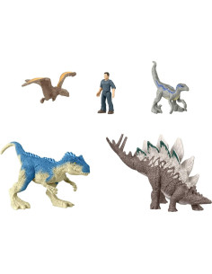 Paquete de 5 Mini Figuras Mattel Jurassic World Dominion 2