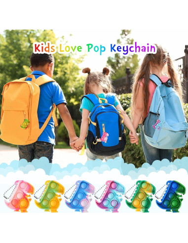 Llavero Antiestrés Dinosaurios PICcircuit - Paquete de 30 Unidades