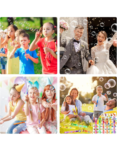 24 Varitas de Burbuja Dinosaurio + 96 Stickers Fiesta