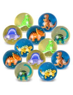 Pelotas de Rebote ArtCreativity con Dinosaurio 3D - Set de 12