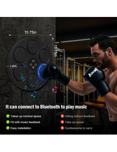 Máquina de Boxeo Musical ZOOCWISPA 2025 con Bluetooth y Guantes 2