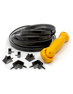 InstaTrim Kit de Moldura Flexible Autoadhesiva 3m Negro 1/2"