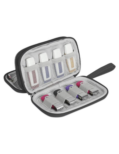 BUBM Funda USB Impermeable 16 Pendrives Negro