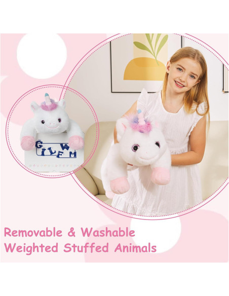 Peluche Unicornio con Peso GILFWM 63.5 cm Ultra Suave