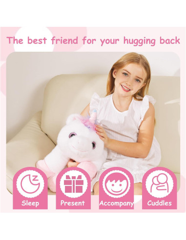 Peluche Unicornio con Peso GILFWM 63.5 cm Ultra Suave