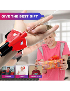 Lanzador de Telaraña ZY Rojo 2.44m Recargable USB para Niños 2