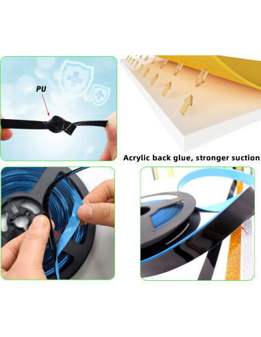 Moldura Autoadhesiva Flexible Umbresen 0.76cm x 6.1m Negra