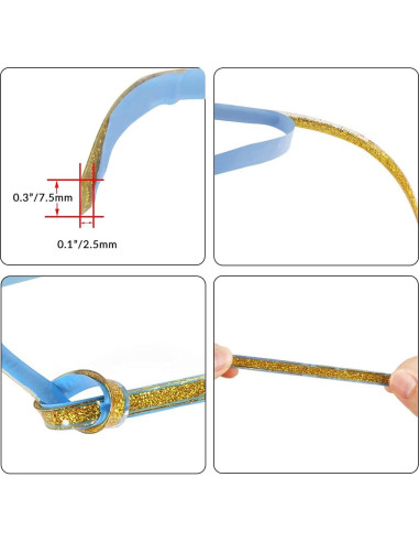 Moldura Autoadhesiva Flexible Umbresen 0.76cm x 6.1m Negra