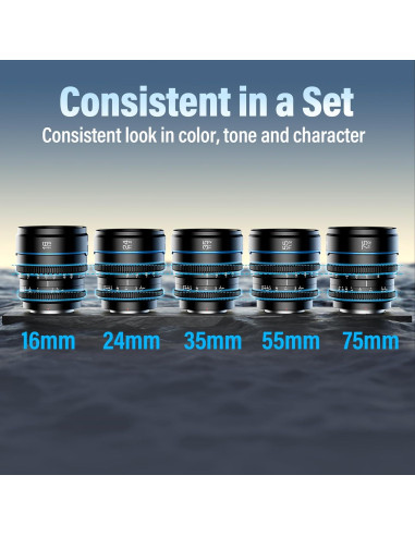 Juego de Lentes de Cine SIRUI Night Walker T1.2 16-75mm Manual