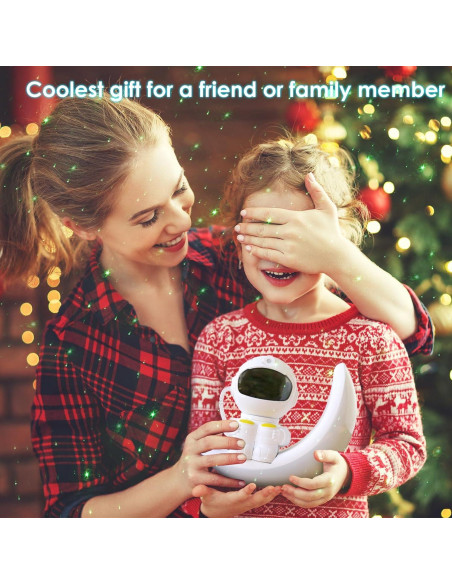 Proyector de Galaxia Vione Astronauta LED Bluetooth 18.5cm