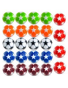 Coopay 24 Pelotas de Fútbol de Mesa 32mm Multicolor