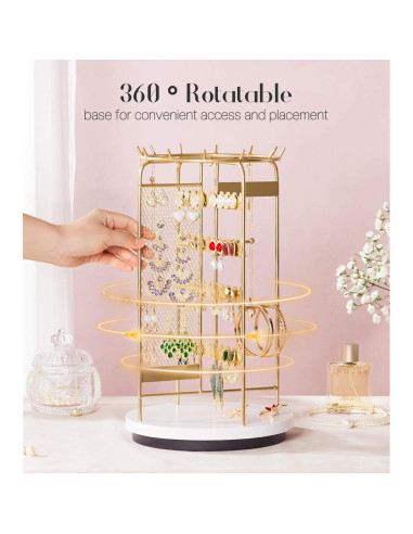 Soporte de Joyería Homde HJ007 Rotatorio para Tocador