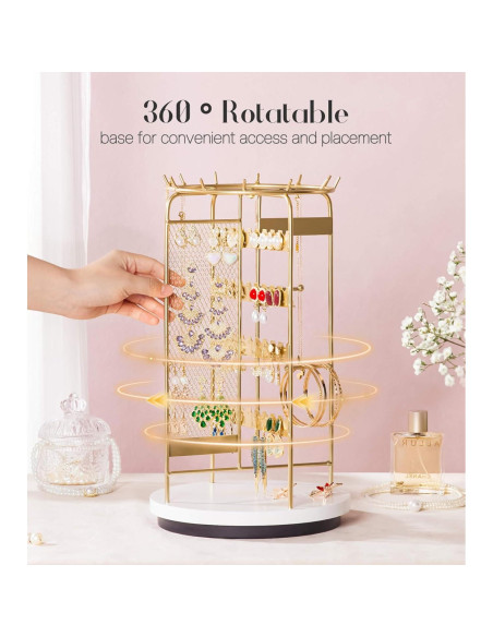 Soporte de Joyería Homde HJ007 Rotatorio para Tocador