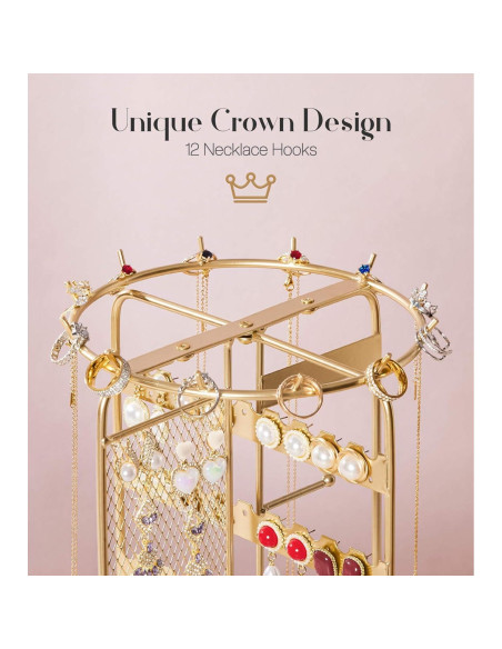 Soporte de Joyería Homde HJ007 Rotatorio para Tocador