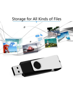 KEXIN 128GB USB 2.0 Flash Drive Pack de 5 Unidades 2