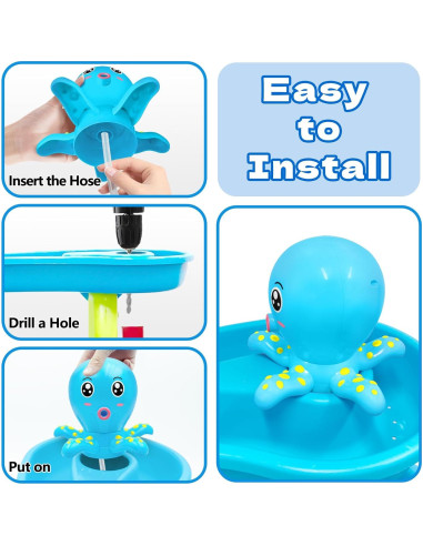 Bomba de Mesa de Agua Octopus 2500mAh Azul para Niños