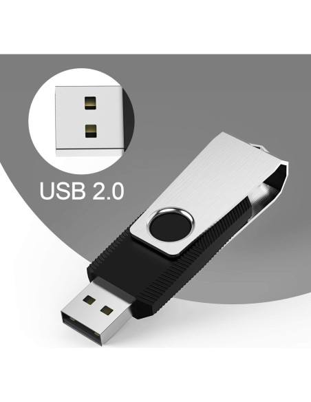 KEXIN 128GB USB 2.0 Flash Drive Pack de 5 Unidades