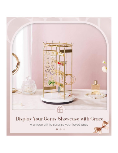 Soporte de Joyería Homde HJ007 Rotatorio para Tocador