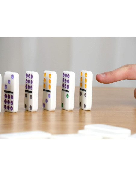 Juego de Dominó Doble 12 Regal Games - 91 Fichas Coloridas