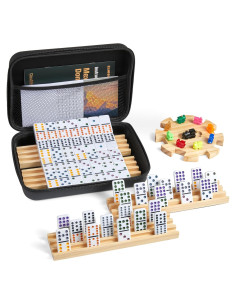 Juego de Dominó Mexicano Doble 12 ELONGDI con 91 Fichas