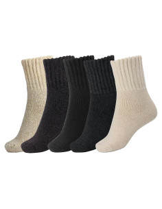 Calcetines de Bota BomKinta para Mujeres - 5 Pares Cálidos