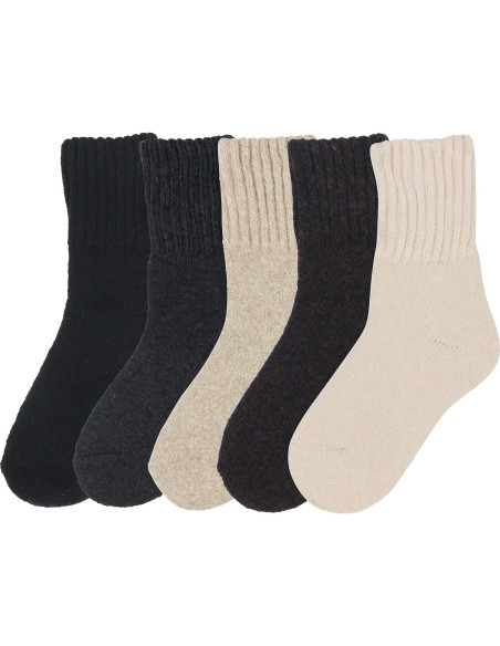 Calcetines de Bota BomKinta para Mujeres - 5 Pares Cálidos