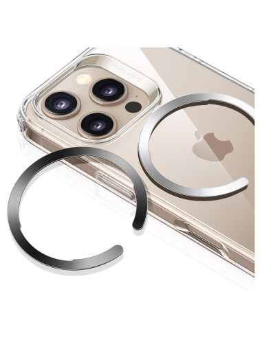 Anillo MagSafe ESR Ultra Delgado 0.4mm 2 Paquetes Negro Plata