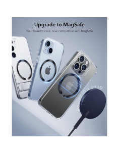 Anillo MagSafe ESR Ultra Delgado 0.4mm 2 Paquetes Negro Plata 2