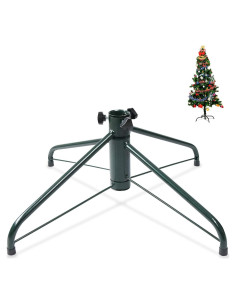 Soporte para Árbol de Navidad ELFJOY 65cm Metal Verde