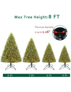 Soporte para Árbol de Navidad ELFJOY 65cm Metal Verde 2