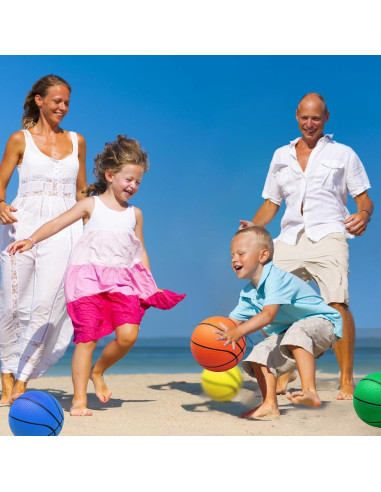 Set de 42 Balones de Baloncesto Mini 6" Oleitodh PVC Colorido