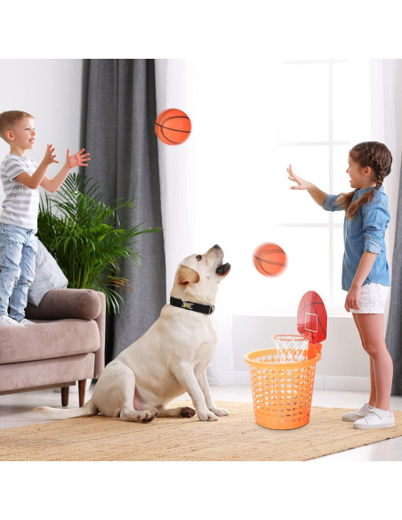 Juego de Canasta de Basura Honoson con 3 Aros y 6 Pelotas