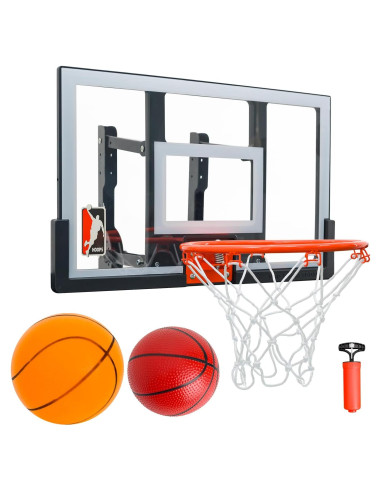 Aro de Baloncesto Mini Efficraft 63.5 cm Ajustable con 2 Pelotas