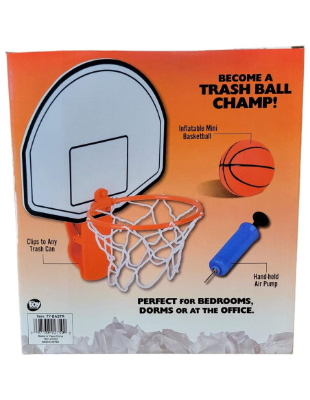 Juego de Baloncesto Clip-On Zugar Land para Cubos de Basura