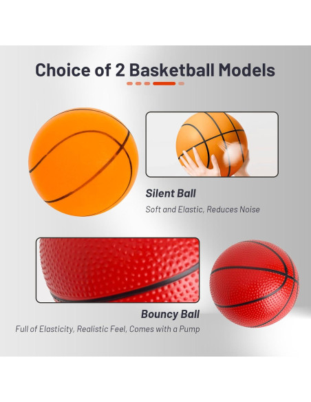 Aro de Baloncesto Mini Efficraft 63.5 cm Ajustable con 2 Pelotas Aro de Baloncesto Mini Efficraft 63.5 cm Ajustable con 2 Pelotas