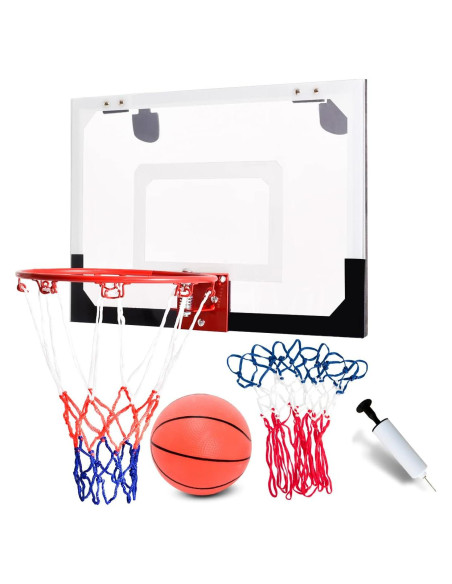Aro de Baloncesto HAPPYGRILL Mini Hoop 45.72x30.48cm con Balón