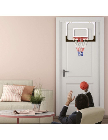 Aro de Baloncesto HAPPYGRILL Mini Hoop 45.72x30.48cm con Balón