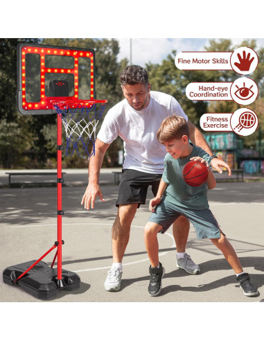 Aro de Baloncesto Ajustable ShyLizard 1.07m-1.88m para Niños