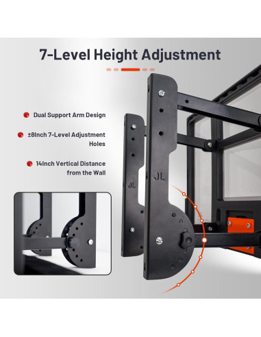 Aro de Baloncesto Mini Efficraft 63.5 cm Ajustable Pared