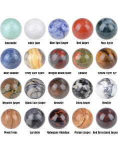 Esferas de Piedra Preciosa Natural LPBeads 16mm 20pcs 2