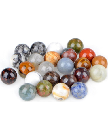 Esferas de Piedra Preciosa Natural LPBeads 16mm 20pcs