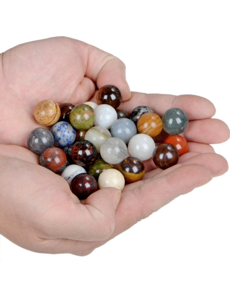 Esferas de Piedra Preciosa Natural LPBeads 16mm 20pcs