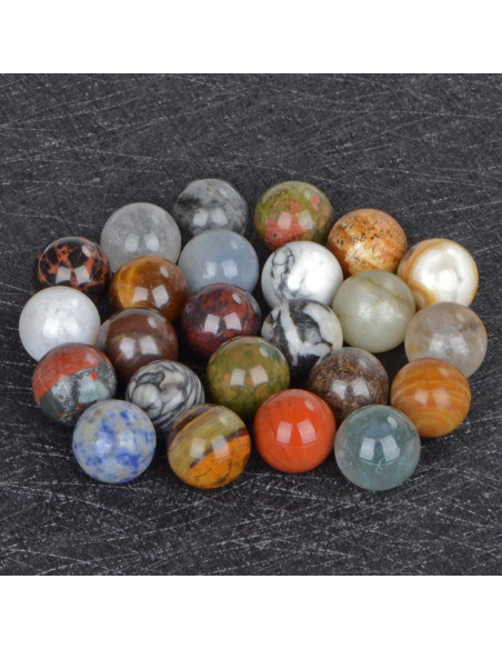 Esferas de Piedra Preciosa Natural LPBeads 16mm 20pcs