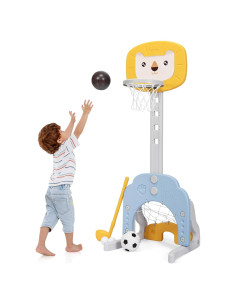 Canasta de Baloncesto HONEY JOY Ajustable para Niños 30-115 cm